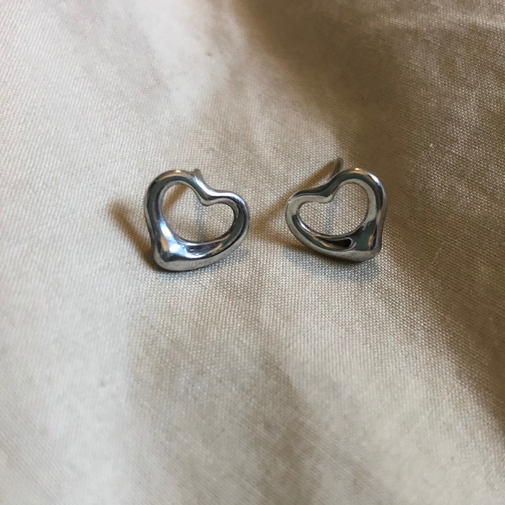 Tiffany & Co Elsa Peretti open heart earrings